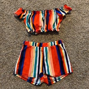 Two Piece Shorts Set